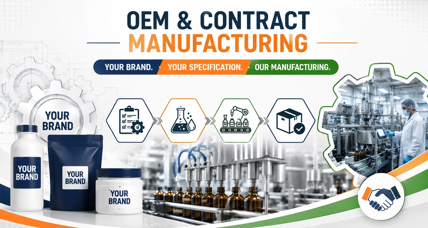 OEM and contract manufacturing process: your brand, your specification, our manufacturing